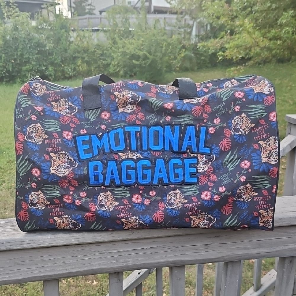 Emotional Baggage Black and Blue Men's Bag